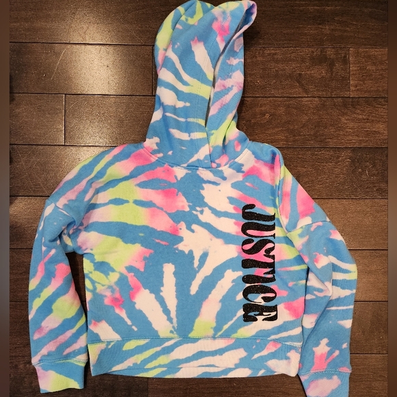 Girl's Justice Tie Dye Hoodie Size XS- Excellent Condition! - Picture 1 of 4